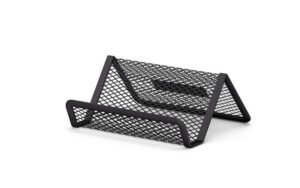 PORTATARJETAS MALLA METALICO NEGRO