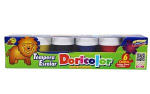 TEMPERA 6 COLORES INCLUYE PINCEL Y PALETA